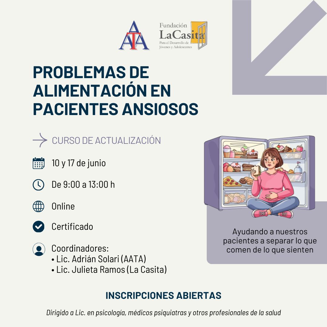 Problemas de alimentación en pacientes ansiosos